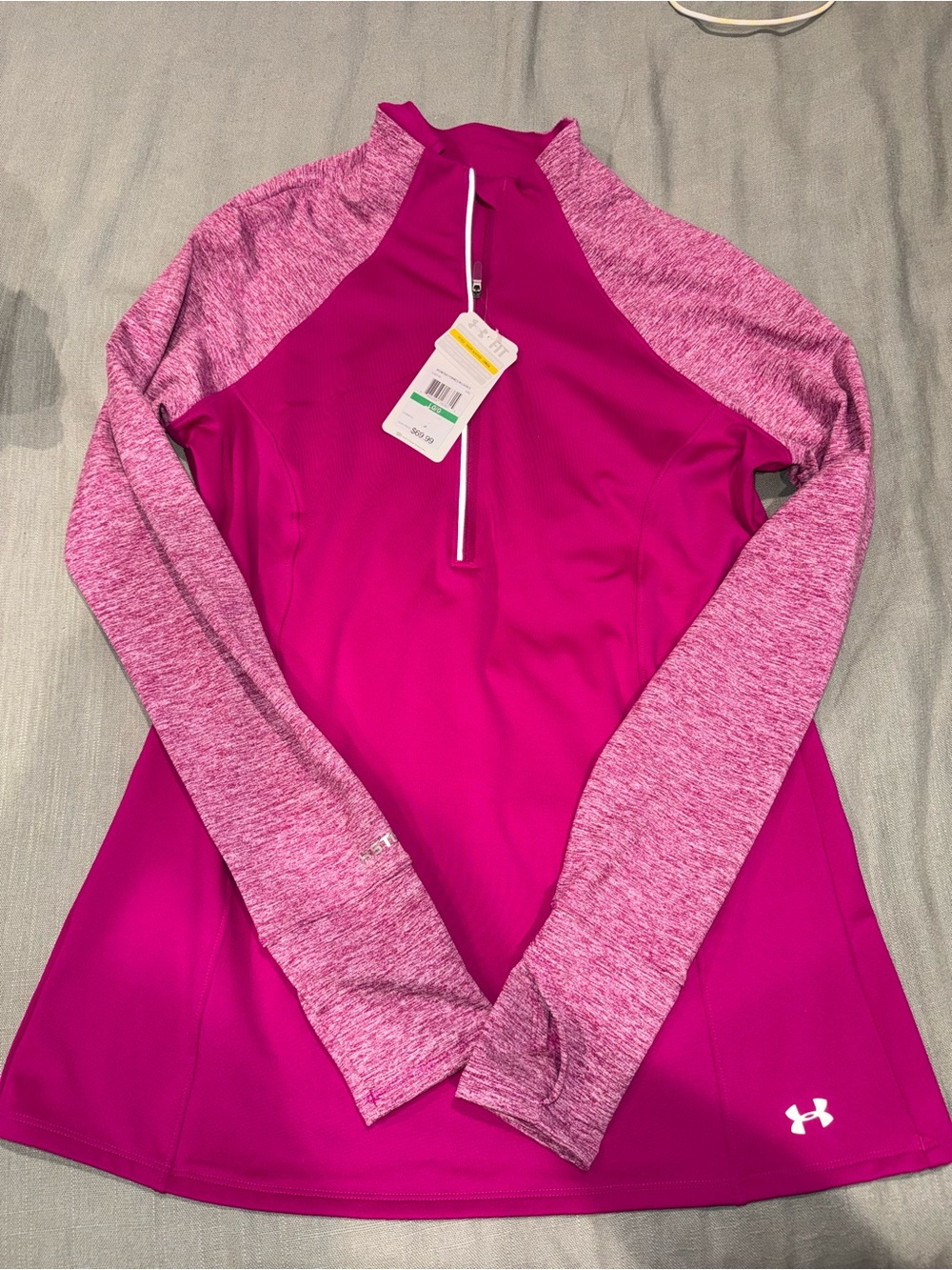 Under Armour Women’s Magenta 1/4 Zip Athletic Jacket